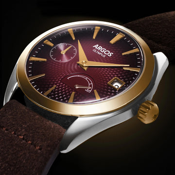 OLYMPUS - Carmine Red Gold Two Tone Leather