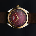 Olympus - Carmine Red Gold Two Tone Leather Argos Watches