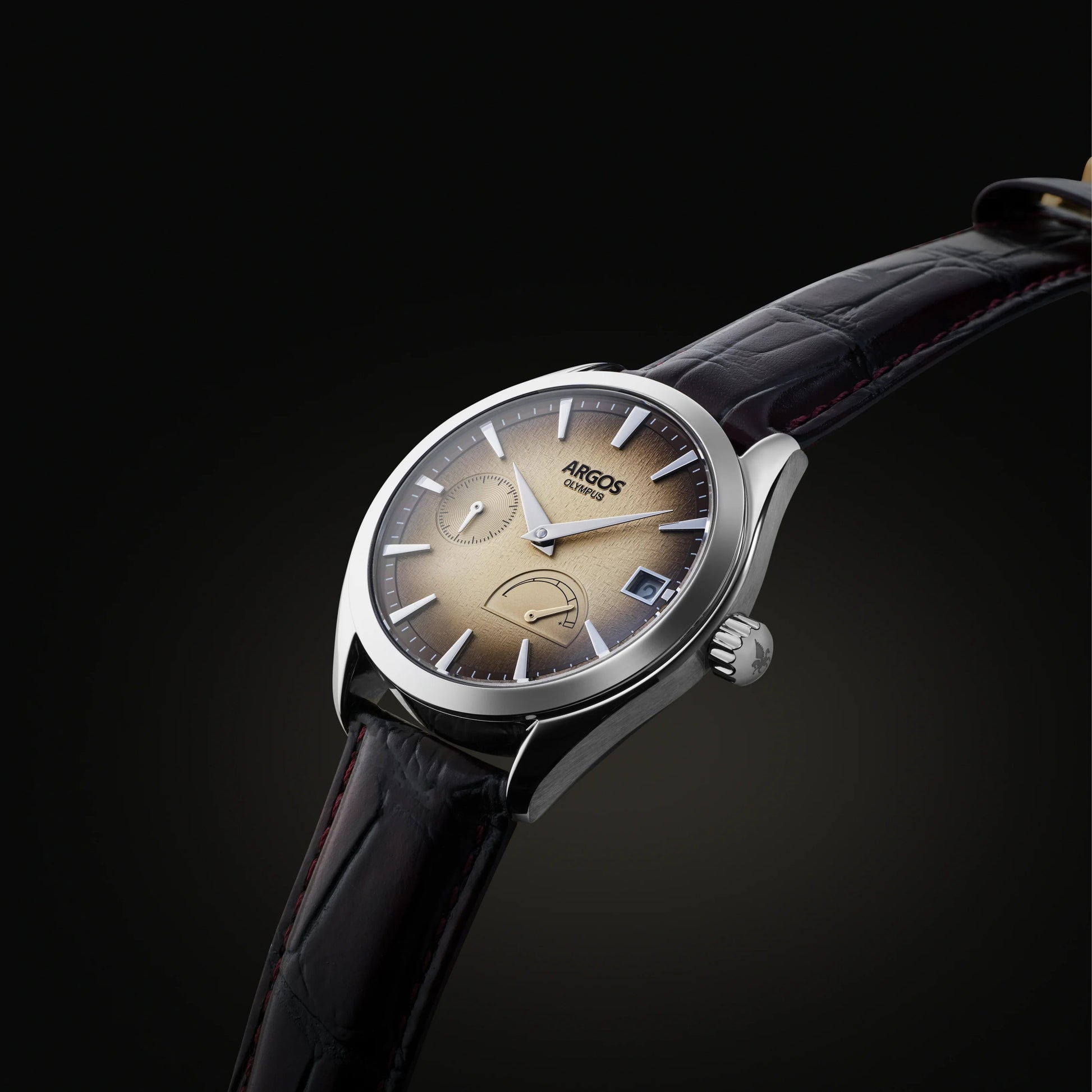 Olympus - Irish Coffee Silver Leather Argos Watches