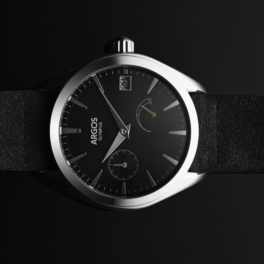 OLYMPUS - Piano Black Silver Leather
