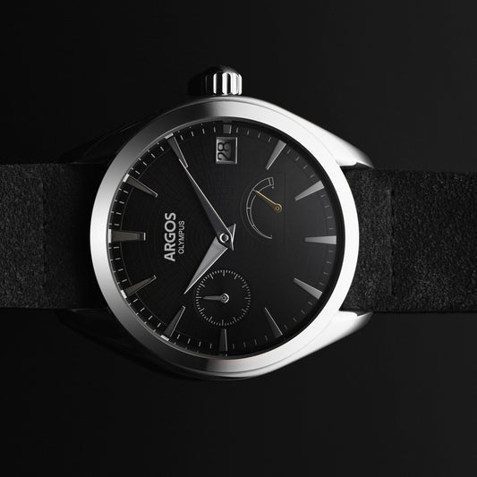 OLYMPUS - Piano Black Silver Leather