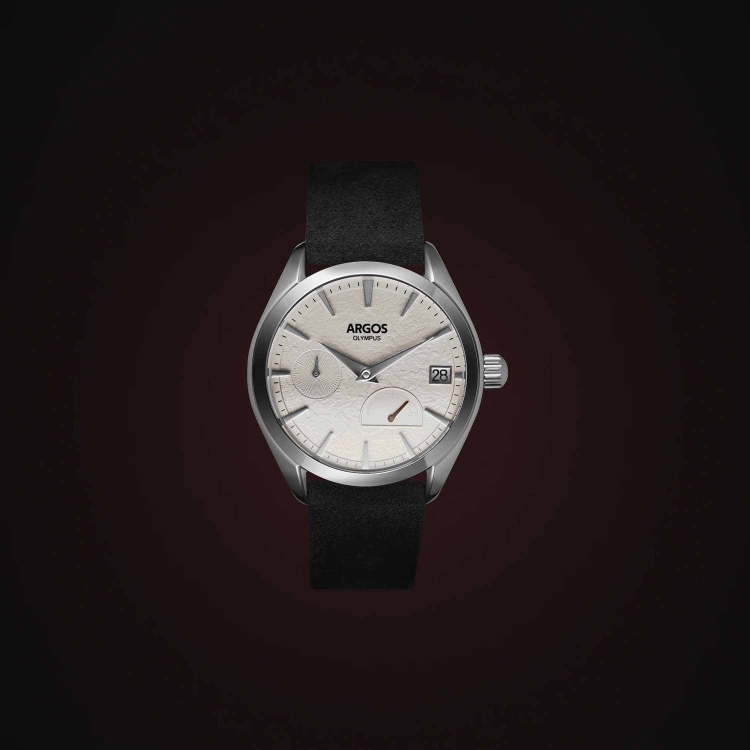 Olympus - Luxe White Silver Leather Argos Watches