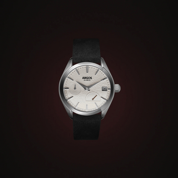 Olympus - Luxe White Silver Leather Argos Watches
