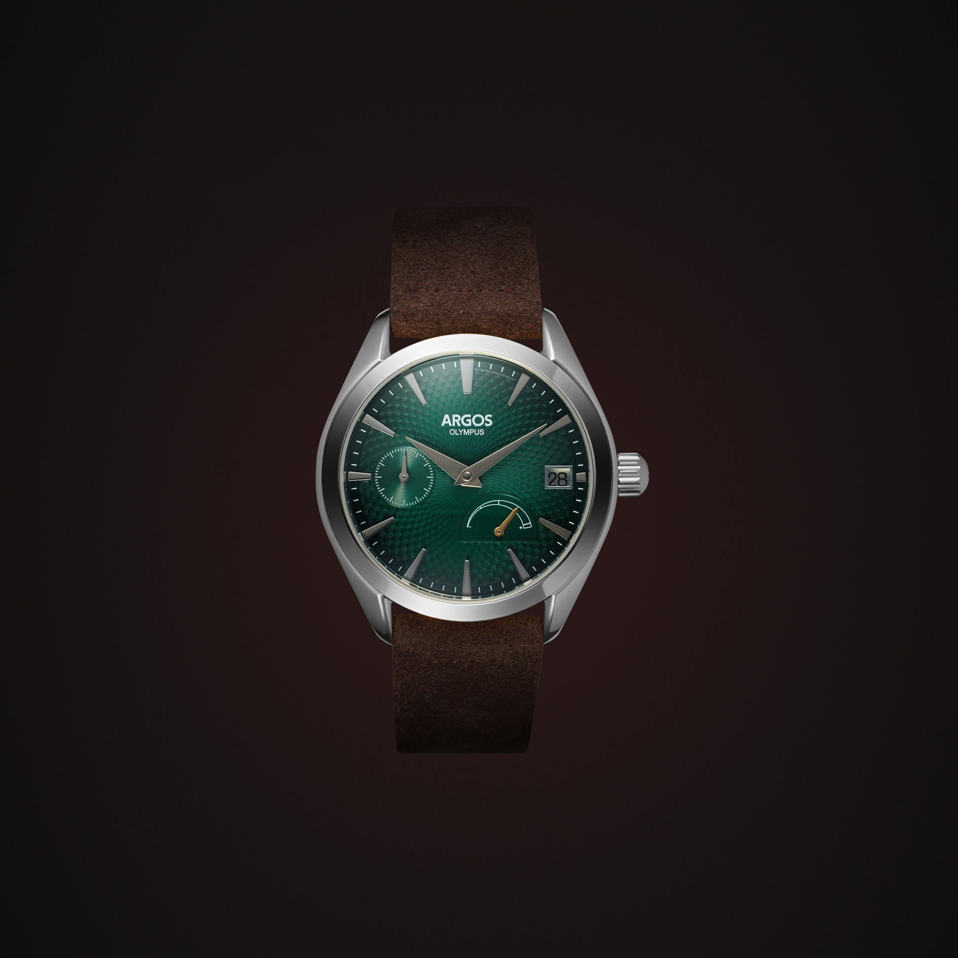 Argos Olympus - Basil Green Silver Leather