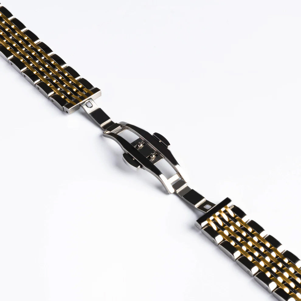 Nine Link Two Tone Golden Jubilee Bracelet Argos Watches