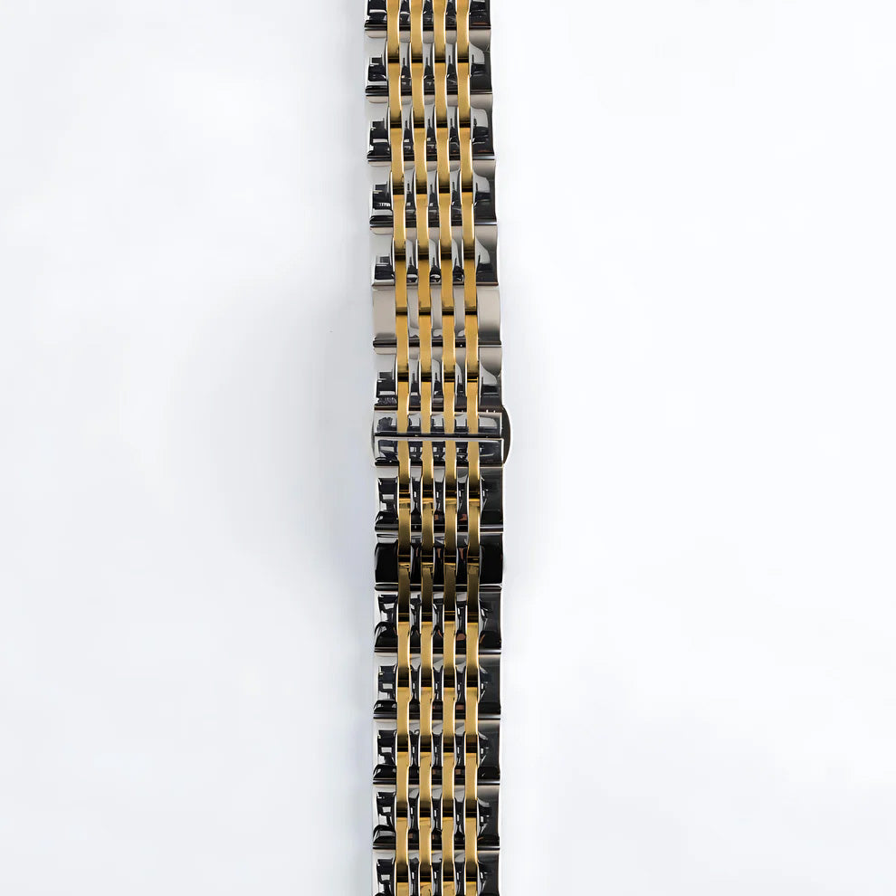 Nine Link Two Tone Golden Jubilee Bracelet Argos Watches