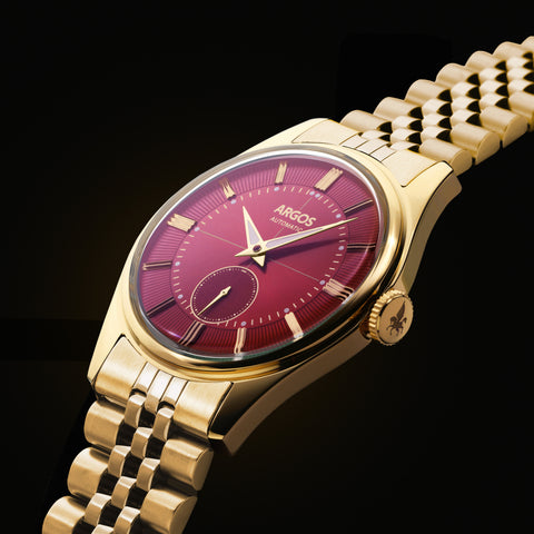Argos Apollo III Wine Red Gold with Golden Jubilee Bracelet Argos Watches