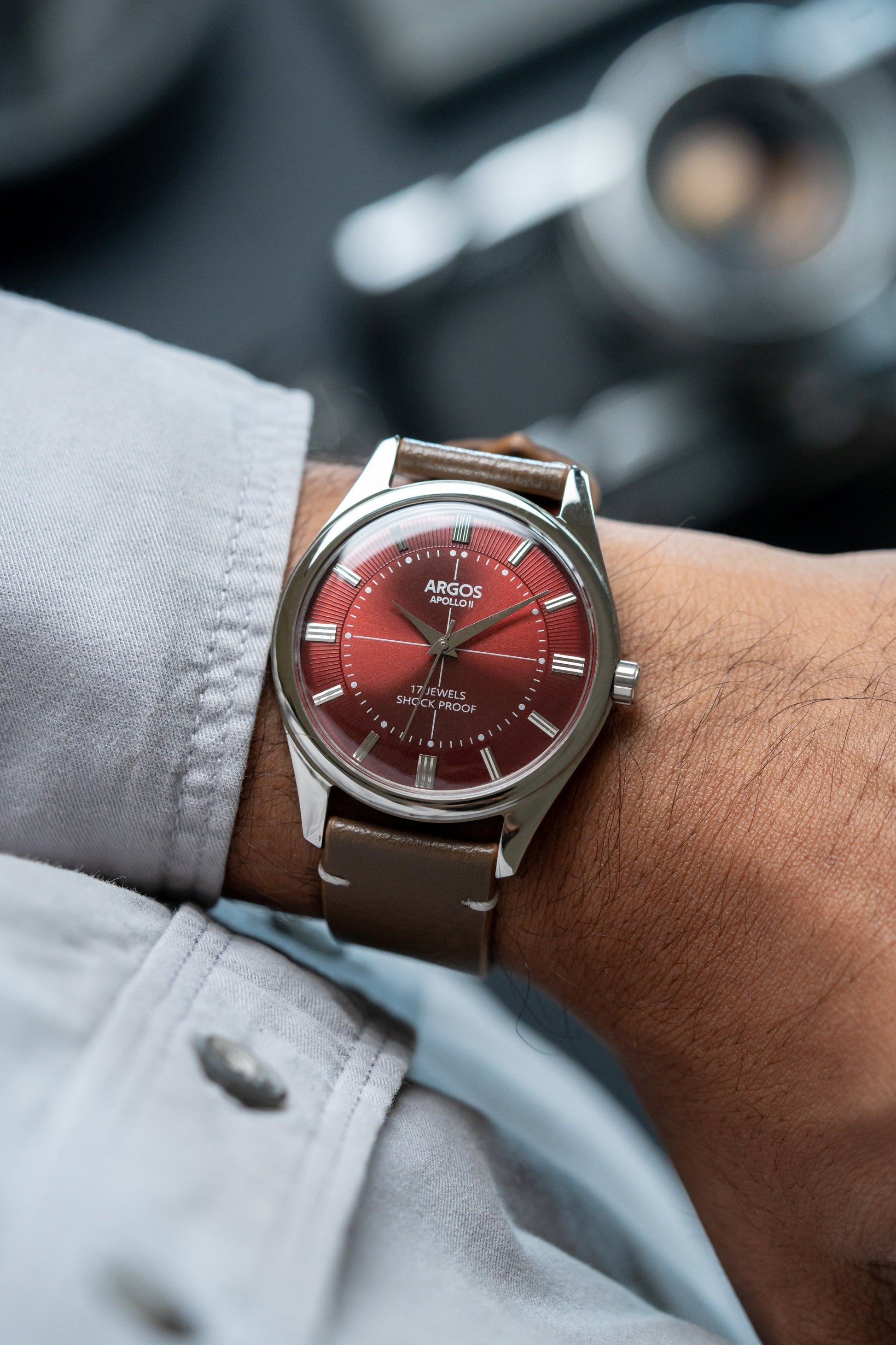 Argos Apollo II Men's mechanical watch. Swiss movement. Indian watch brand. Mechanical watch. Manual handwinding movement