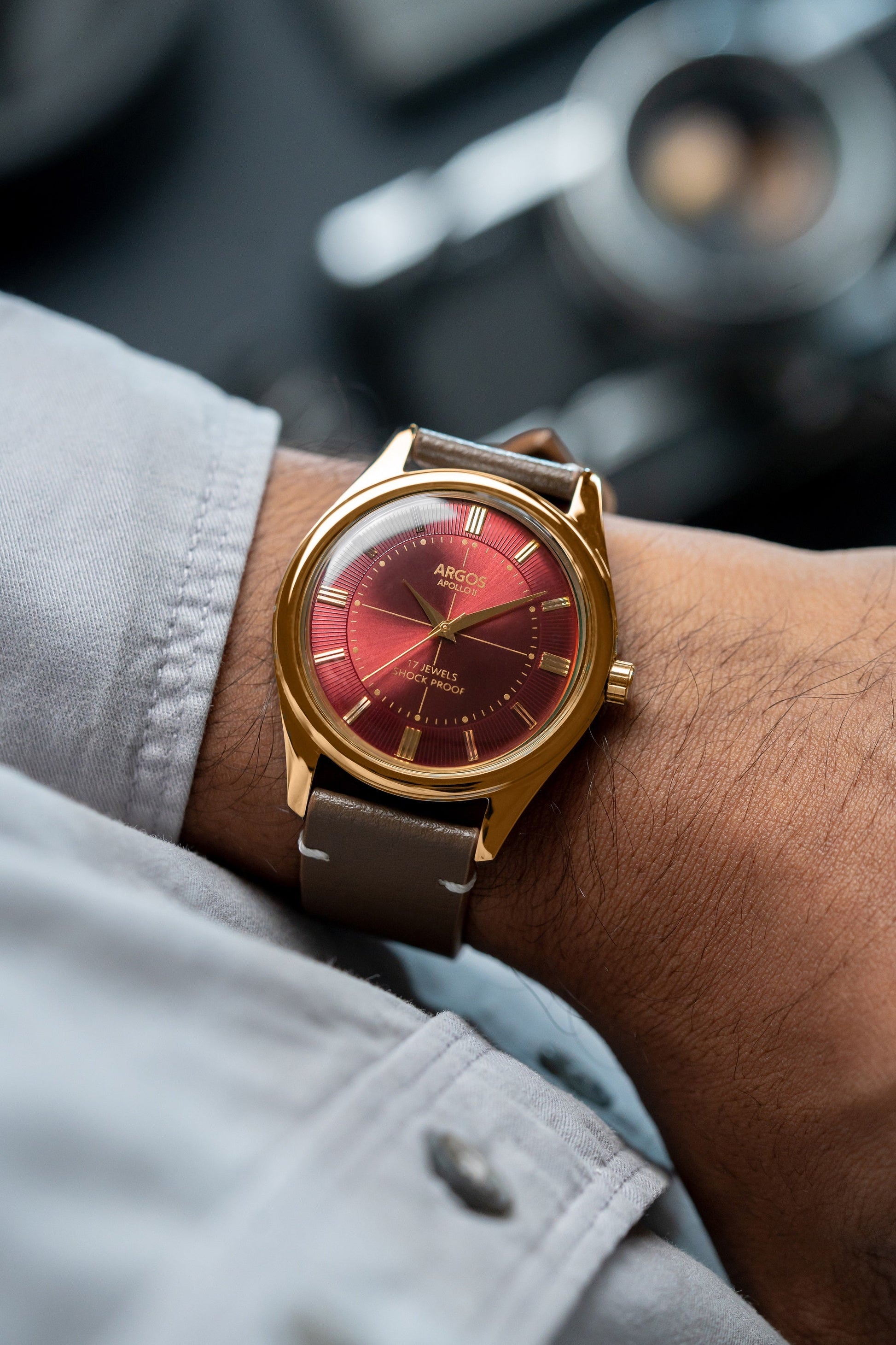 Argos Apollo II Men's mechanical watch. Swiss movement. Indian watch brand. Mechanical watch. Manual handwinding movement